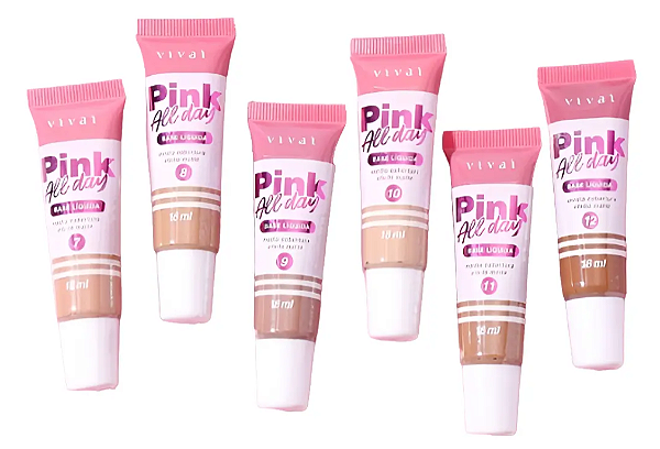 Base Líquida Vivai Pink All Day Matte 18ml