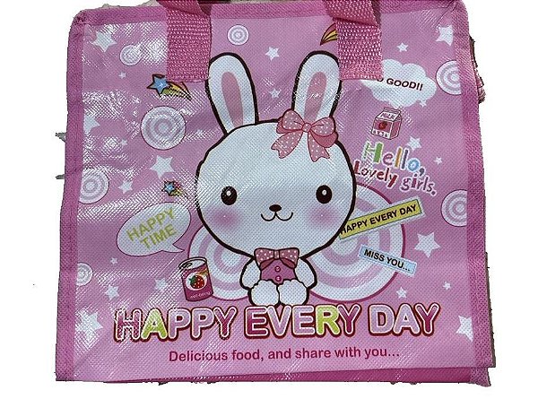 Necessaire Infantil Coelhinha Rosa Happy Every Day