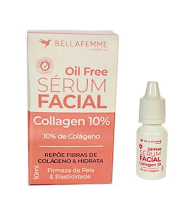 Sérum Facial Bella Femme Colágeno 10% Oil Free 10ml