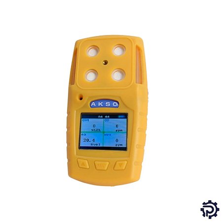 Detector 4 Gases Portátil H2S O2 LEL CO c/ Alarme e Datalogger