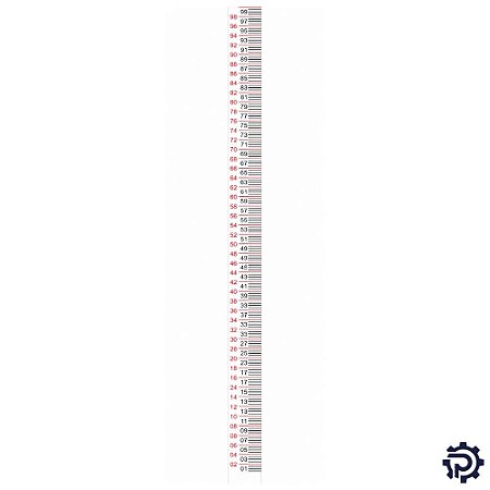 Régua Linimétrica Padrão ANA RAL7 2x70x1000mm Medição de Nível