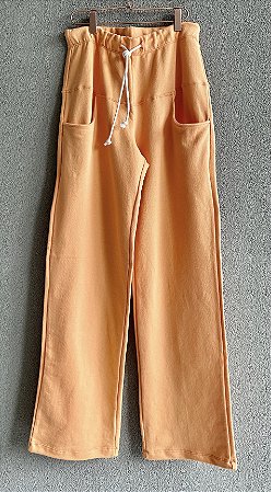 Calça de Moletom bolso estilo jeans