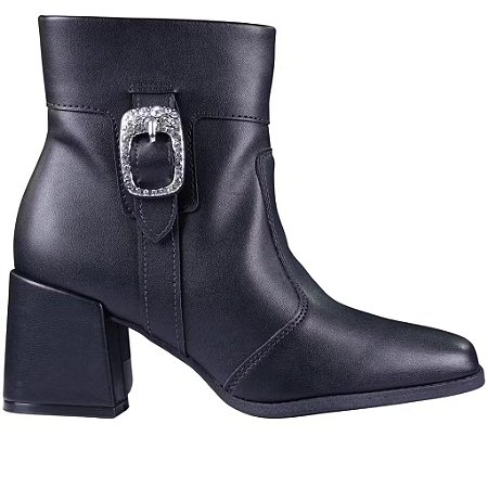 Bota Feminina Moleca Cano Curto Preta