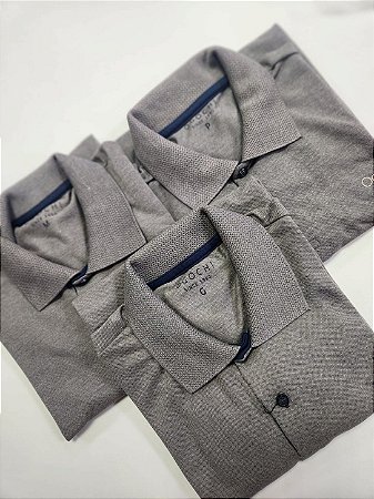Camisa Polo Masculina Manga Curta Slim