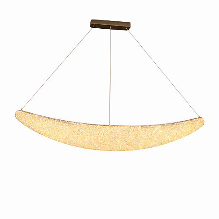Pendente LED de Cristal Dourado 42W 3000K Bivolt