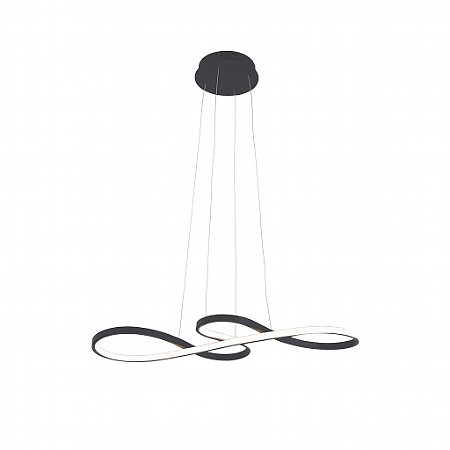 Pendente LED Preto 75cm 50W Bivolt 3000K/4000K/6000K (FD16002)