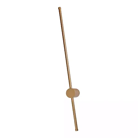 Arandela LED Dourada 8W 3000K Bivolt 60cm em Metal e Silicone (DCB03145D)