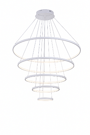 Pendente LED Branco 188W 3000K Bivolt 18800lm 5 Aros (DCD03110)
