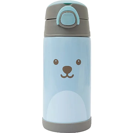 GARRAFA TÉRMICA GUMY BUBA - AZUL 400ML