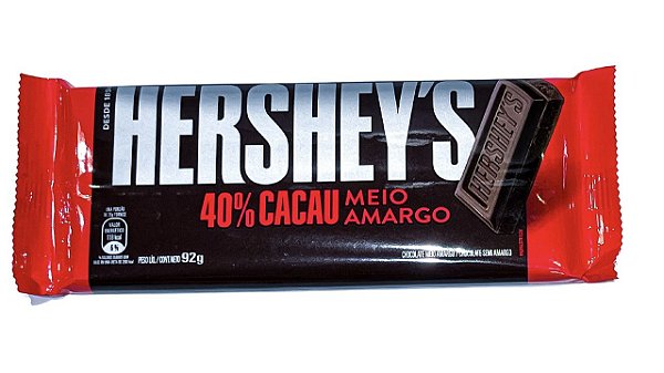 HERSHEY´S 40% CACAU MEIO AMARGO 92G