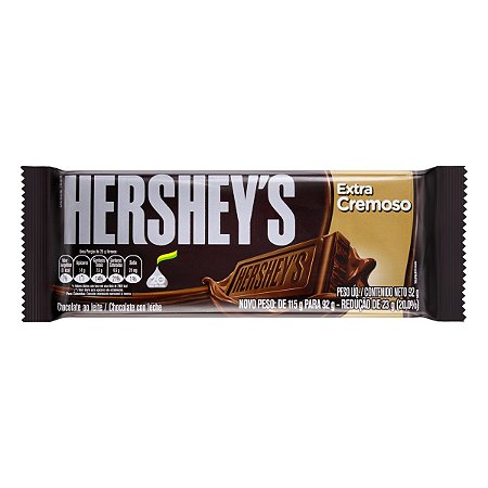 HERSHEYS CHOCOLATE TABLETE EXTRA CREMOSO 92g