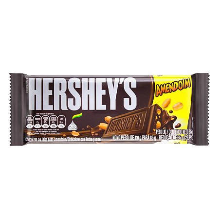 HERSHEYS CHOC TAB AMENDOIM 85g