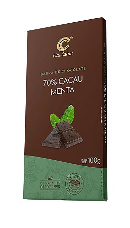 BARRA CIA 70% CACAU MENTA