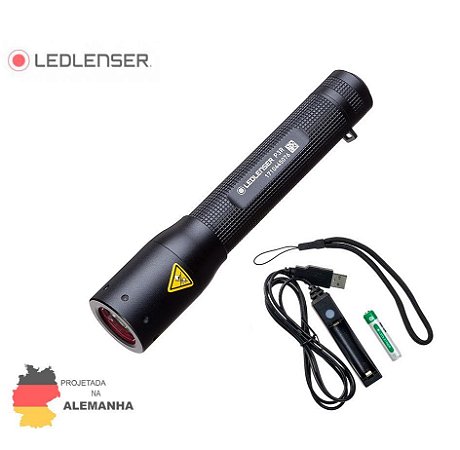 Mini Lanterna Chaveiro Ledlenser P3R - 140 lúmens Recarregável
