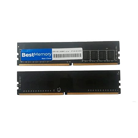 MEMORIA RAM DDR4 2400MHZ 4GB BT-D4-4G-2400V PRETA - BEST MEMORY