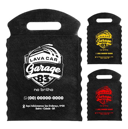 Sacolinhas Lixocar para Lava Jato com Logo + Arte Grátis