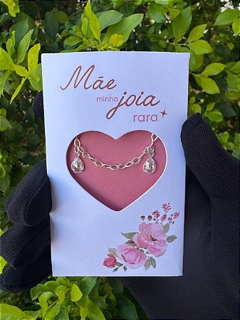 KIT CARTELA ESPECIAL PULSEIRA PONTO DE LUZ GOTAS EM PRATA 925