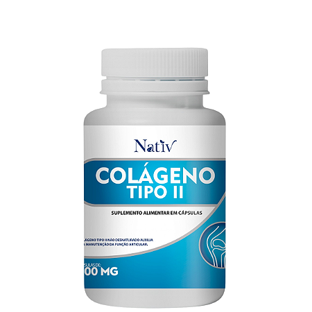 Colágeno Tipo 2 Nativ Premiun 120 Cap saúde das articulações