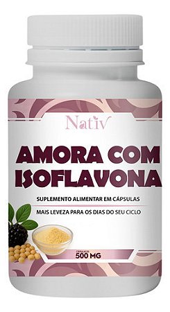 Amora + Isoflavona Nativ500mg 120cáp- Alivío Tpm E Menopausa