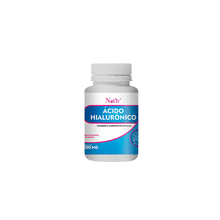 Ácido Hialurônico 500mg Hidratação, Saúde Articular 120 Cáp