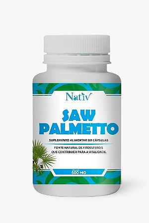 Saw Palmetto - Nativ - 500mg - 120 Cápsulas