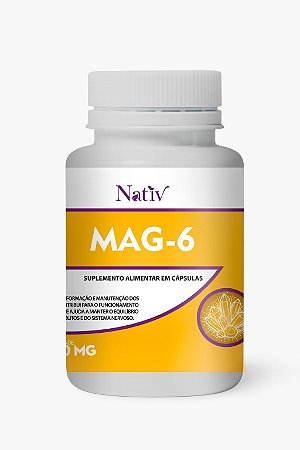 MAG-6 - Nativ - 500mg - 60 Cápsulas