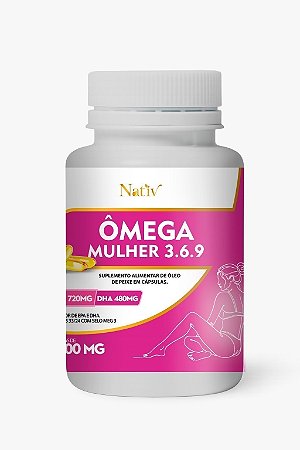 Ômega Mulher 3.6.9 - Nativ - 1000mg - 60 Cápsulas