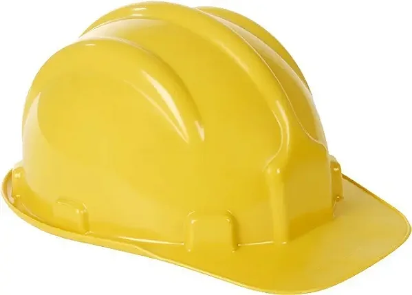 Capacete de Segurança Plastcor PLT Amarelo com Carneira | CA 31469