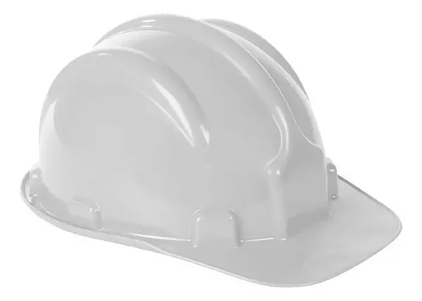 Capacete de Segurança Plastcor PLT Branco com Carneira | CA 31469