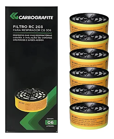 Cartucho Químico Carbografite RC203 6 Unidades | CA 7072