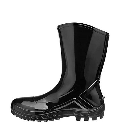 Bota de PVC Marluvas Vulcaflex Preta Cano Médio 25cm | CA 42291