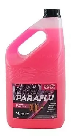 Aditivo Para Radiador Paraflu Rosa 5 Litros Pronto Para Uso