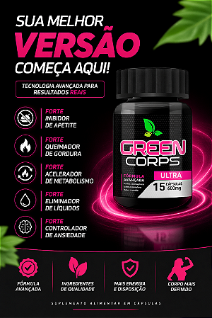 Inibidor de apetite Green corps ultra