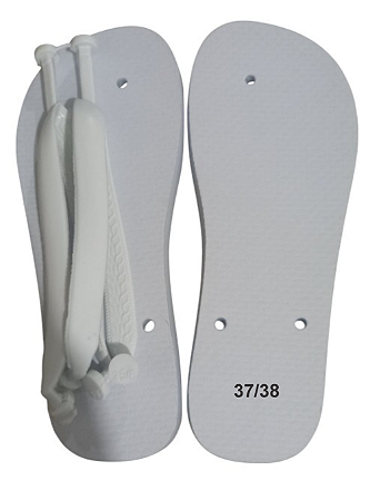 Chinelo Sublimaçao solado branco 37/38