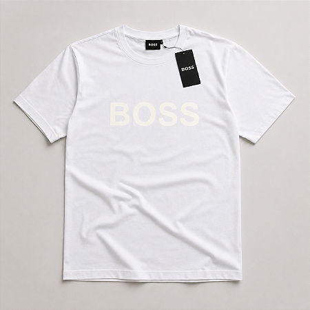 Camiseta Boss Premium Masculina Branca
