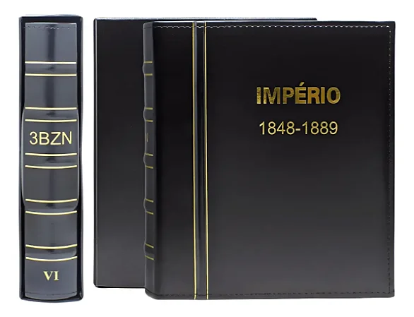 Álbum Moedas Super Luxo No 6 Império Prata 1848 - 1889