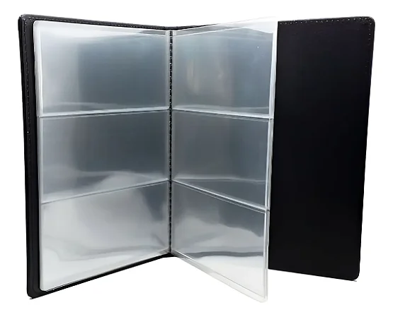 Álbum 60 Cédulas 3 Espaços Com 20 Folhas Transparente 28x21