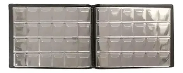 Álbum Pasta 240 Moedas - Até 27mm Folha Fixas