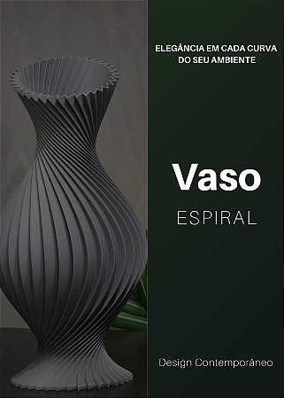 Vaso espiral luxo