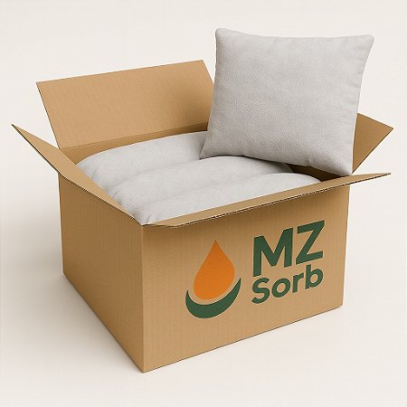 KIT 5 Travesseiros Absorvente De Liquidos em Geral Cinza 23x23x5cm