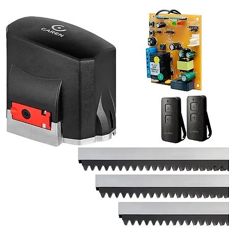 Kit Motor Portão Eletrônico 1/4 HP Automatizador Deslizante KDZ FIT Garen