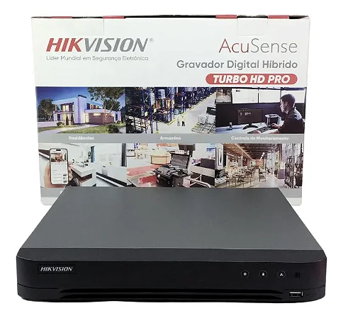 Dvr Gravador Hikvision Ids-7216hqhi-m1/xt Acusense 16 Canais