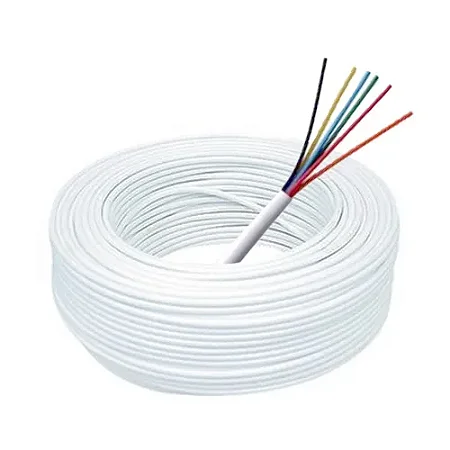 Cabo 6 Vias Multicores 3 Pares 0,50mm Telecam Rolo de 100m