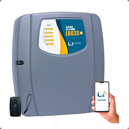 Central De Alarme Wifi Lr03sw Líder Com Controle App Celular