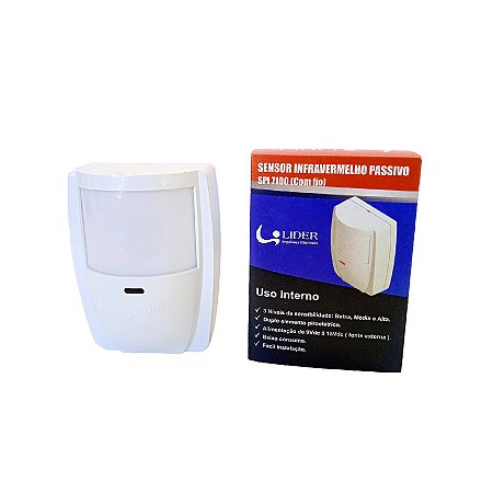 Sensor Infravermelho Passivo Com Fio SPI7100 Lider
