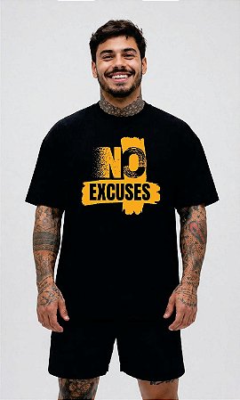 Camiseta Oversized "No Excuses" - Sem Desculpas