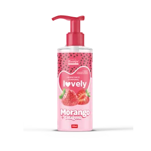 Hidratante Corporal Lovely Face Beautiful Morango Com Colágeno