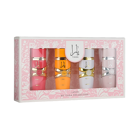 Kit Perfumes Lattafa My Yara Collection 25ml EDP – 4 Pecas