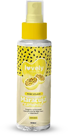 Body Splash Lovely Maracujá com Camomila 100ml Face Beautiful