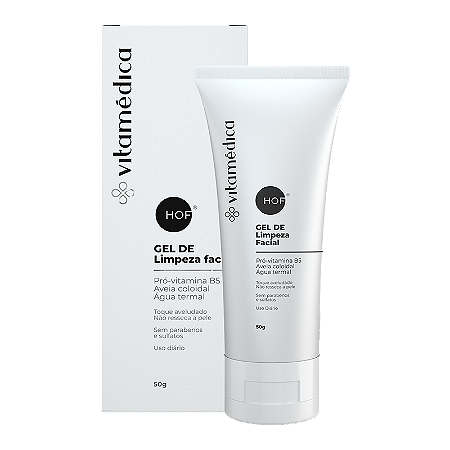Gel De Limpeza Facial com Pró-Vitamina B5 e Aveia Coloidal – 50g